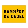 Panneau barrière de dégel KC1BD temporaire