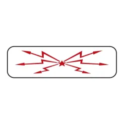 Panonceau d'indication de voie ferrée électrifiée M9b