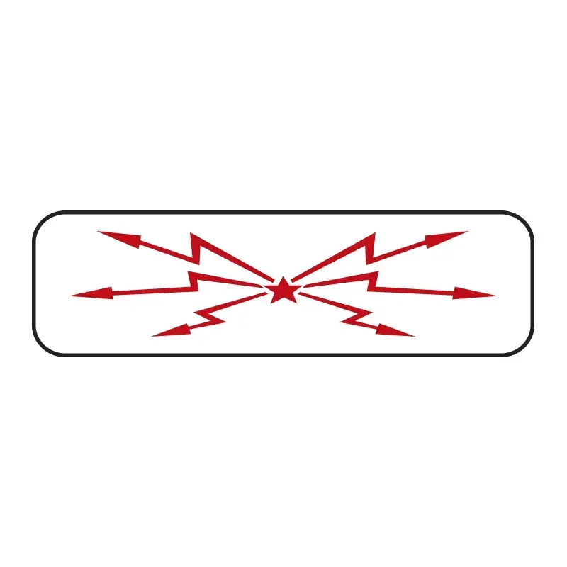 Panonceau d'indication de voie ferrée électrifiée M9b
