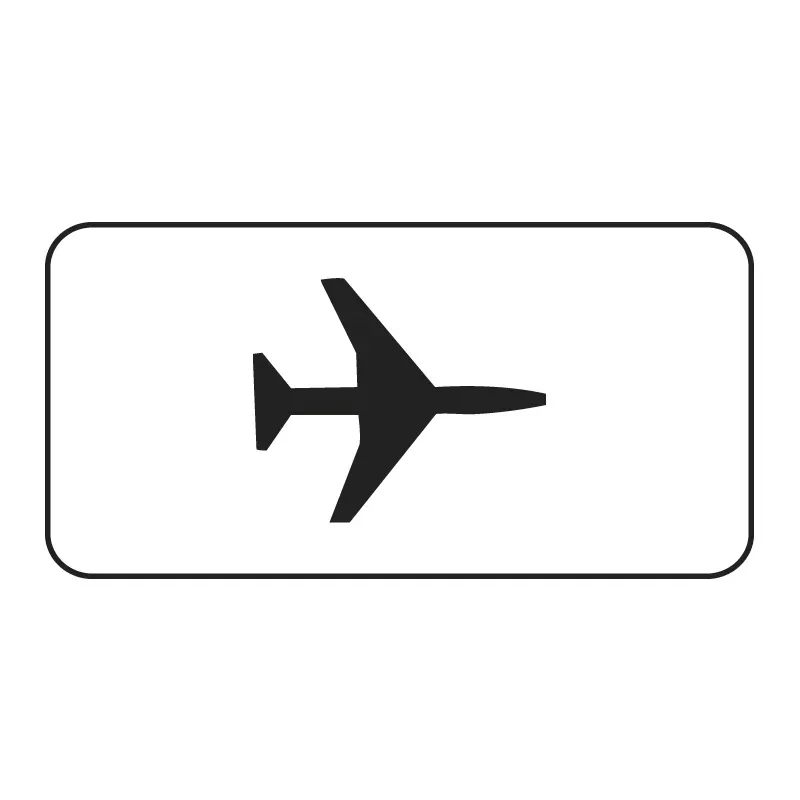 Panonceau complémentaire d'indication de zone aérienne M9a