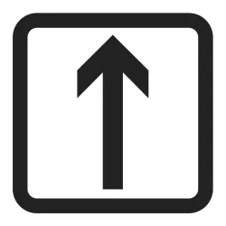 Panonceau complémentaire flèche directionnelle MFa