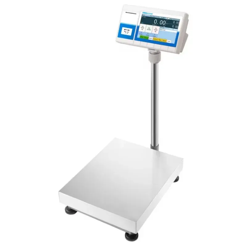 Balance avec écran tactile à impression d'étiquettes