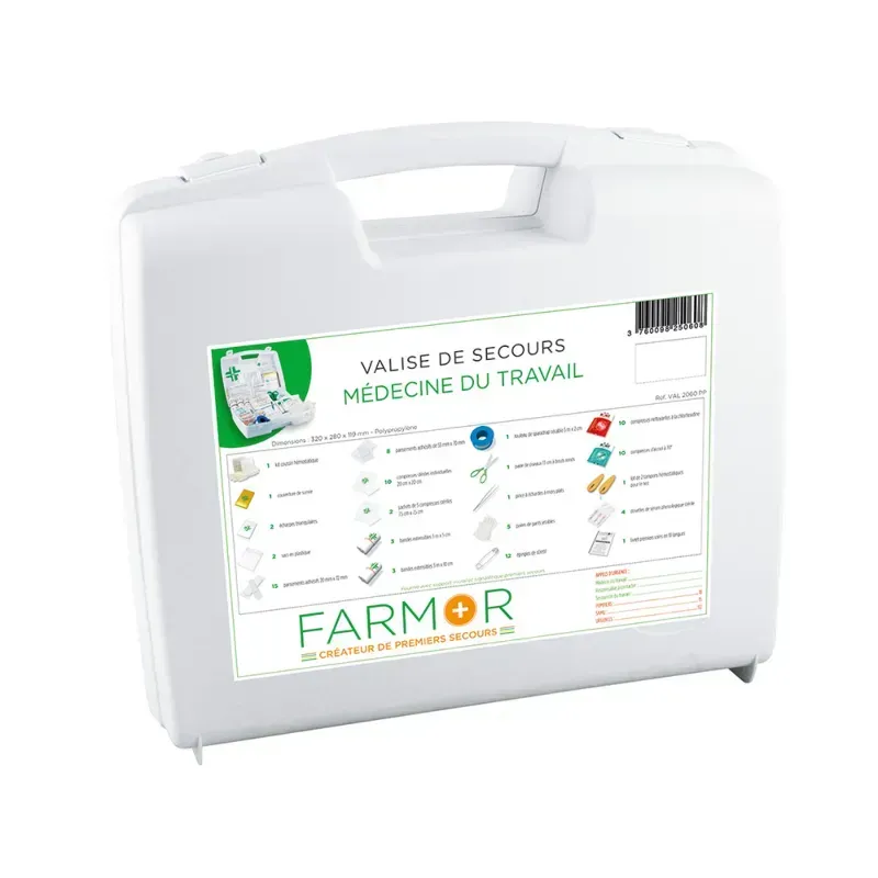 Coffret de secours médecine du travail