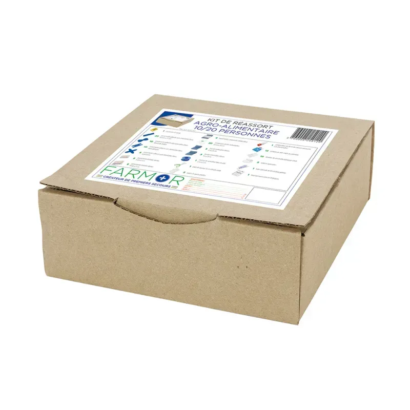 Kit armoire à pharmacie agro alimentaire 10 à 20 personnes en carton