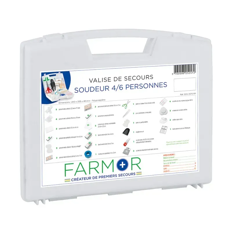 Valise de secours soudeur 4 à 6 personnes