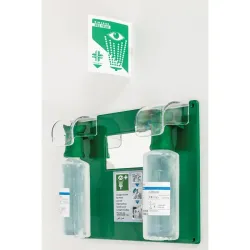 Station oculaire murale de 2 flacons