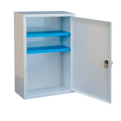 Armoire à pharmacie 1 porte en tôle vide petit modèle