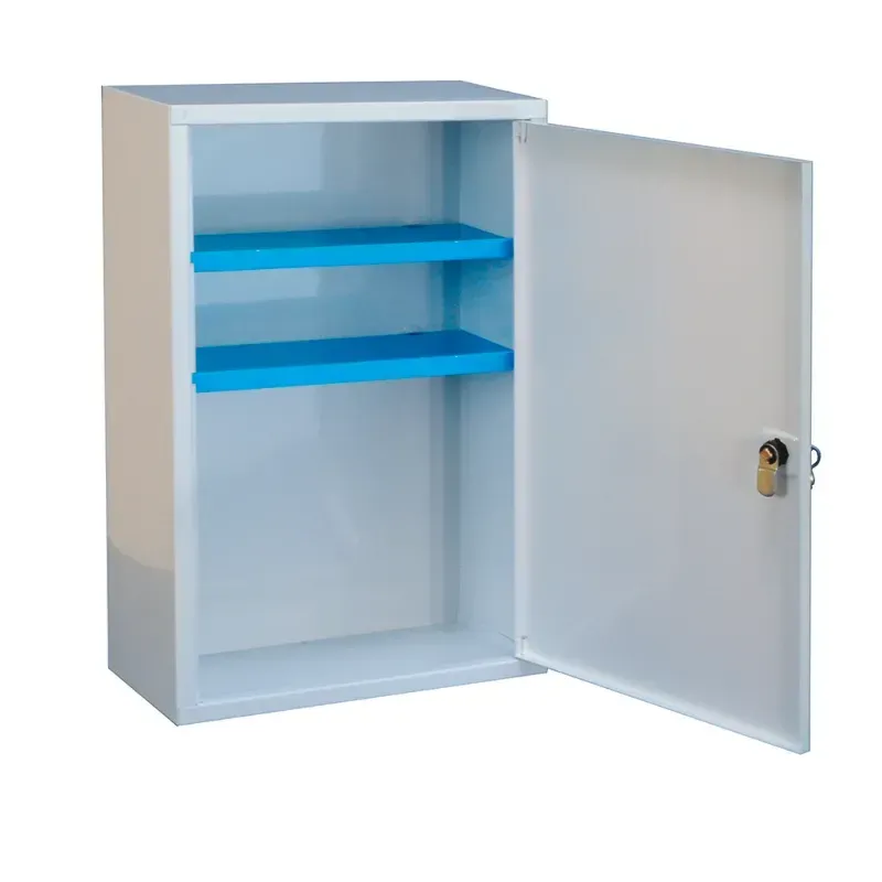Armoire à pharmacie 1 porte en tôle vide petit modèle