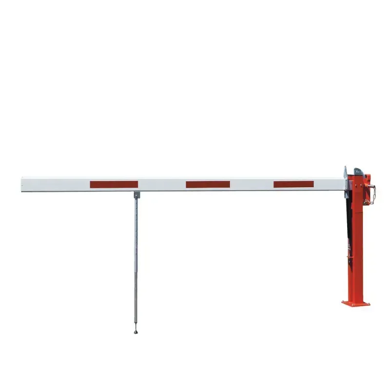 Barrière levante à vérin pneumatique avec lisse rectangulaire WES31