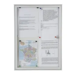 Vitrine d'intérieur murale Extra plate 2 cm - Planorga