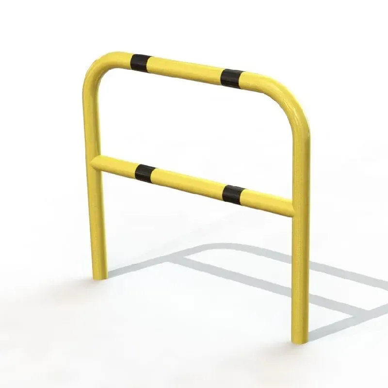 Arceau de sécurité renforcé d'entrepôt jaune bande noire