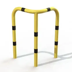 Arceau de protection d'angle 3 pieds jaune et noir