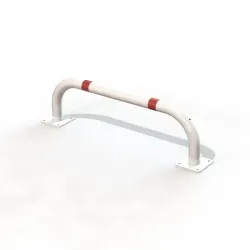 Arceau de protection de bordure blanc et rouge - Canéjan