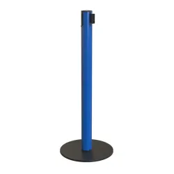 Poteau de guidage à sangle rétractable - Base plastique recyclé ECO