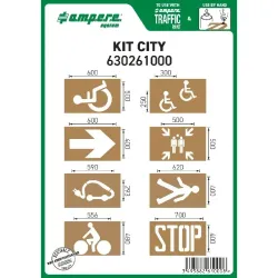 Pochoir marquage en ville