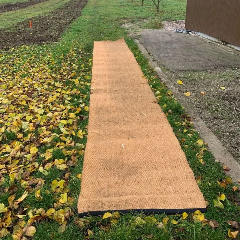Tapis en fibre de coco pour accès PMR sur sable