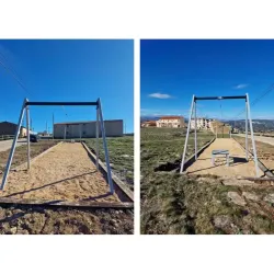 Tyrolienne en acier 20 m - Tarzan