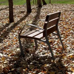 Chaise Benito NeoBarcino UM304NS avec lattes en bois tropical