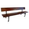 Banc Cantabrico Benito UM381 en fonte et lattes en bois exotique