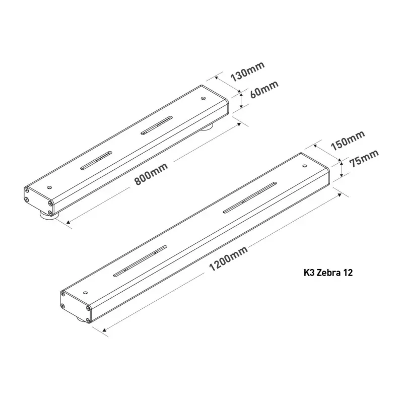 Barre de pesage Xtrem Zebra avec indicateur de pesée