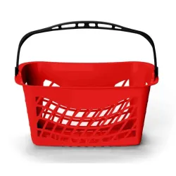 Panier course 26 litres en matériaux recycles 1 anse