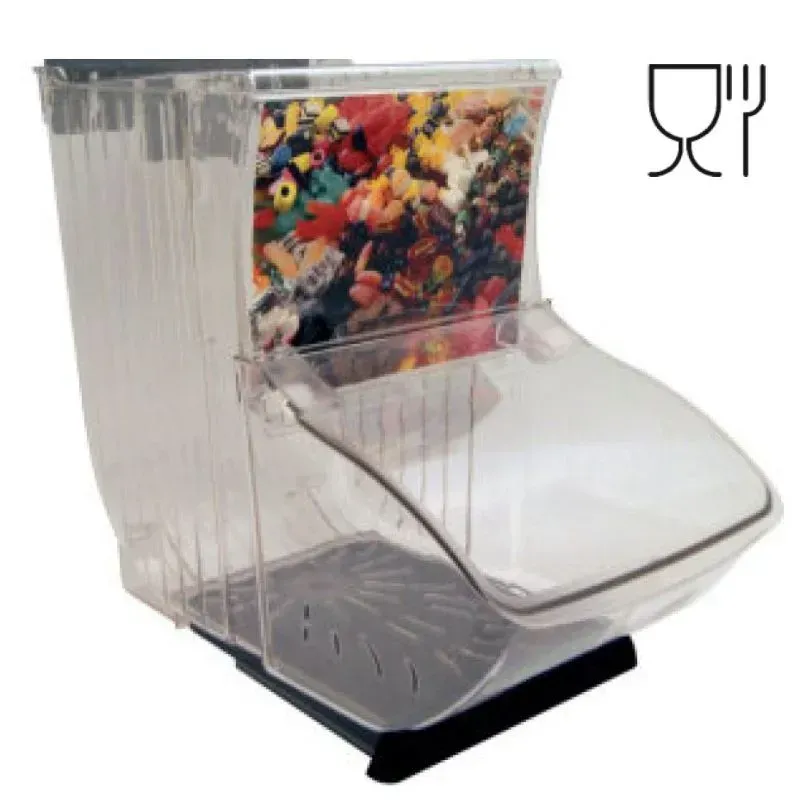 Bac de 15,5 L avec porte freinee pour vente de produits en vrac