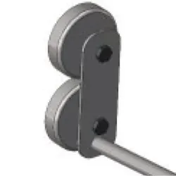 Fixation magnétique pour barre de charge support sachet kraft