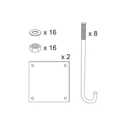 Kit de pose pour portique universel tournant Procity