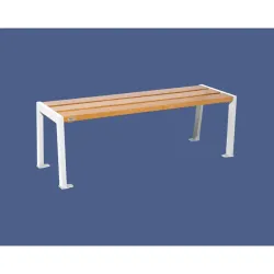 Banquette Silaos acier et bois