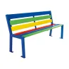Banc multicolore en bois pour enfant maternelle et primaire