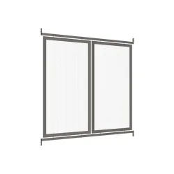 Bardage de fond et latéraux pour abri vélos en polycarbonate Procity