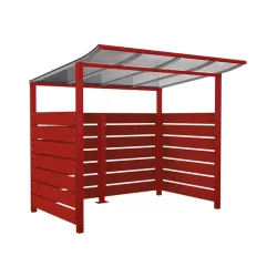 Abri extérieur Modulo avec bardage en stratifié compact- Procity