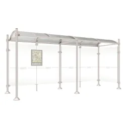 Abribus Province Inox brossé