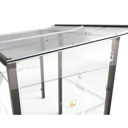 Lot de 2 bavettes coupe-vents pour abri bus