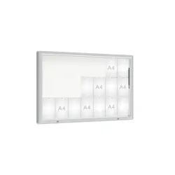 Vitrine extérieur simple battant 2000 - Vitre plexichoc