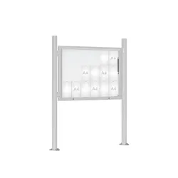 Vitrine 1000 sur poteaux Quatro