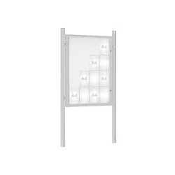 Vitrine 1000 sur poteaux D.76 mm