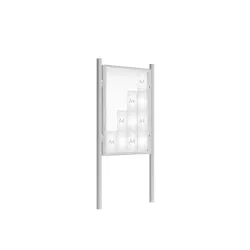 Vitrine 2000 sur poteaux D.76 mm