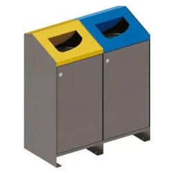 Corbeille Berlin tri sélectif d'extérieur - Procity