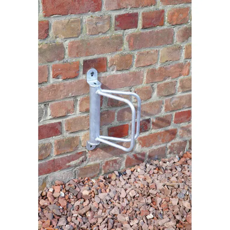 Ratelier 1 vélo mural avec arceau bloque roue - Angle 45°