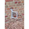 Ratelier 1 vélo mural avec arceau bloque roue - Angle 45°