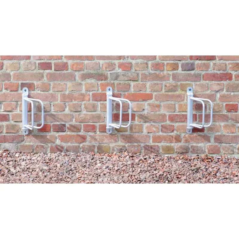 Ratelier 1 vélo mural avec arceau bloque roue - Angle 45°