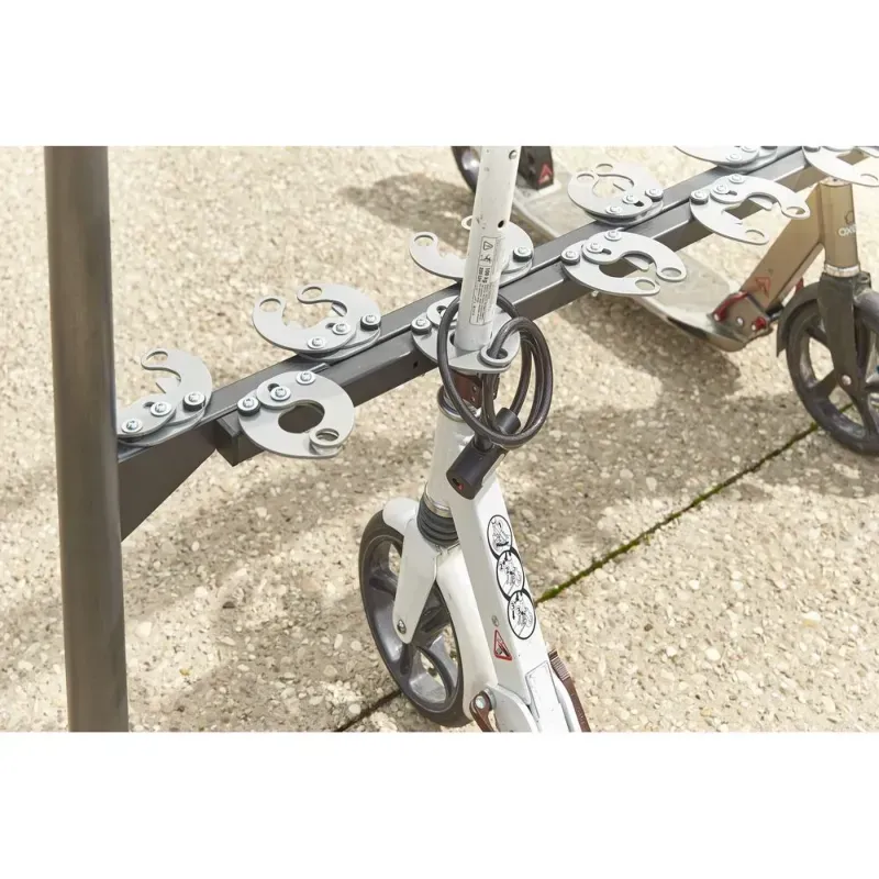 Mottez - Support 12 trottinettes face-à-face sur pieds ou à sceller