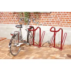 Râtelier vélos avec arceau antivol pour roue avant et cadre