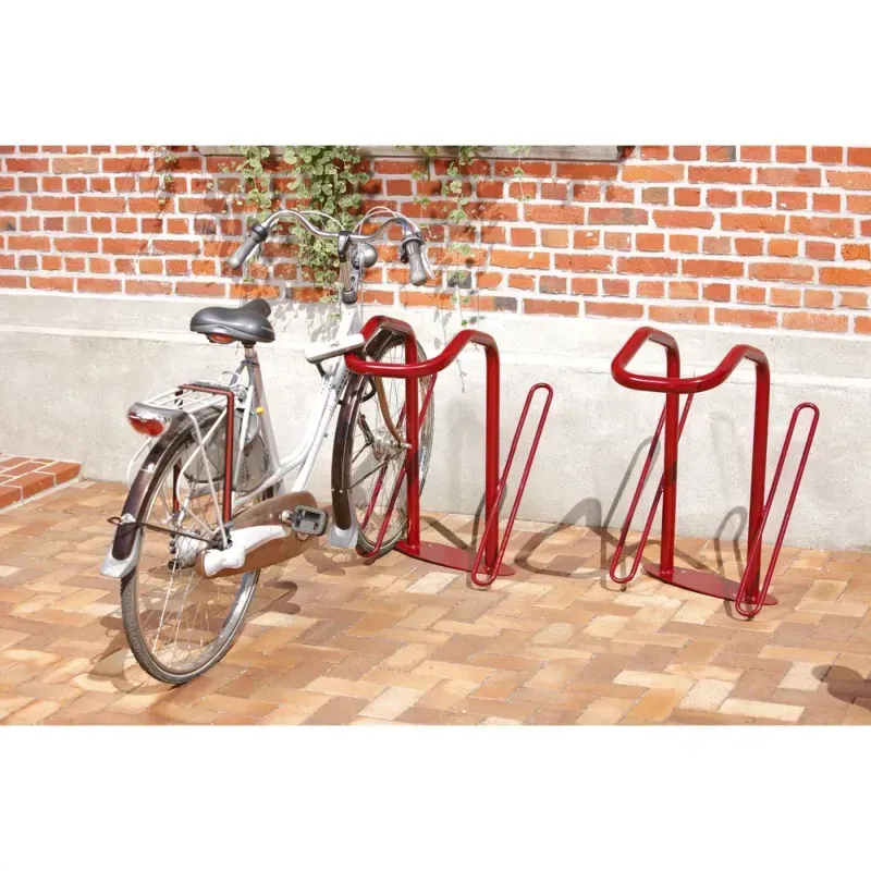 Râtelier vélos avec arceau antivol pour roue avant et cadre