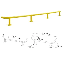 Arceau de protection pour rack industriel