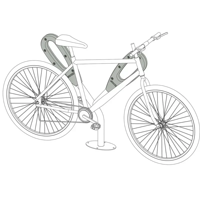 Poteau de rangement 2 vélos Papillon