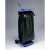 Support sac poubelle 110l sur roulettes + couvercle
