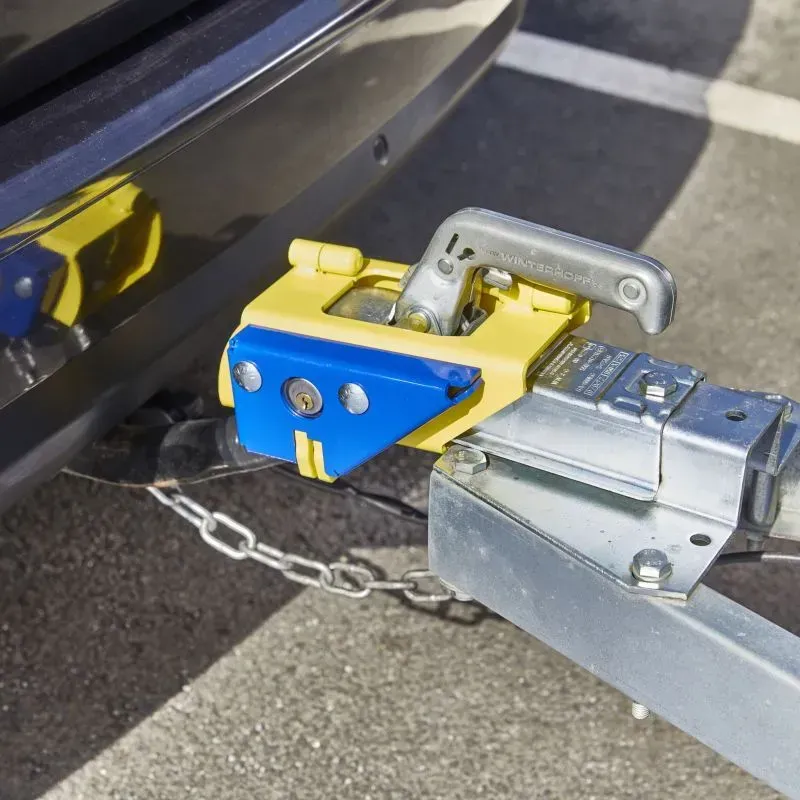 Mottez A073B - Antivol remorque avec cadenas caréné intégré