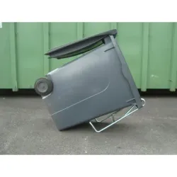 Support pour entretien de conteneur poubelle